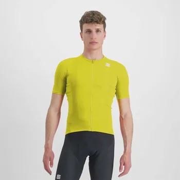 cyklistický dres SPORTFUL Cyklistický dres s krátkým rukávem - MATCHY - žlutá L