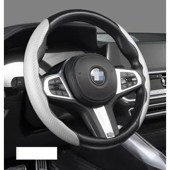 Potah na volant Potah na volant carbon bílý 37-39 cm