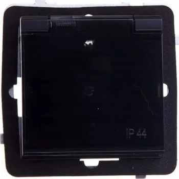 Elektrická zásuvka Elektrická Zásuvka hermetická Ospel černá