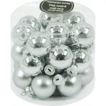 Vánoční ozdoba Sada 24 Skleněných Baněk 2,5 cm Vánoční Ozdoby