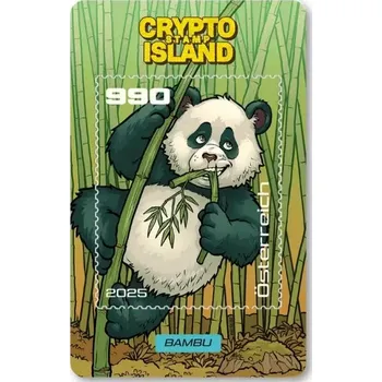 Poštovní známka (2025) MiNr. 3910 (Bl. 175) ** - Rakousko - Krypto známka - Panda „Bambu“