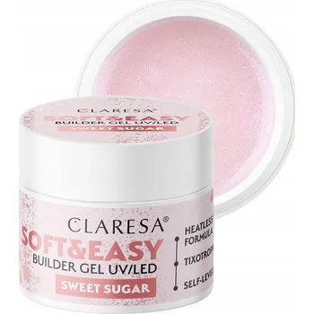 Lak na nehty CLARESA stavební gel Soft&Easy gel Sweet Sugar