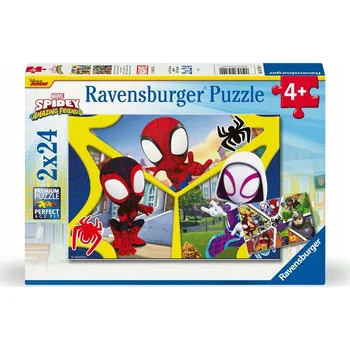 RAVENSBURGER - PUZZLE SPIDEY AND AMAZING FRIENDS 2x24 dílků
