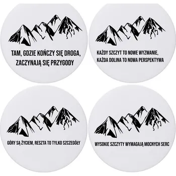 Keramické podložky pod hrnek x4 PRO FANOUŠKA HOR SADA S HORAMI