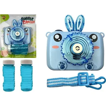 Hra na zahradu Strojek na bublifuk na baterie modrý