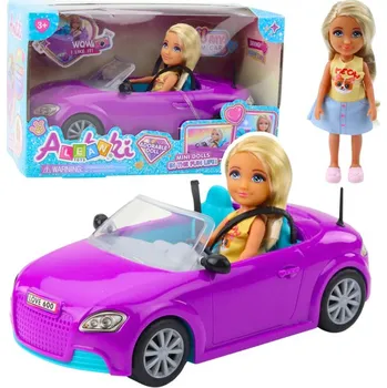 Panenka Sada Mini Panenka Ankiki Auto Kabriolet Fialový