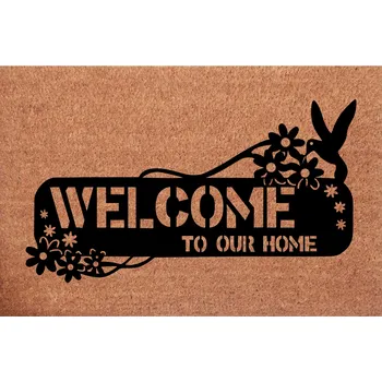 Kokosová rohožka ke dveřím Vítejte Welcome To Our Home Dárek