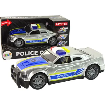 autíčko Auto Policie 1:14 Světla Zvuky Stříbrné