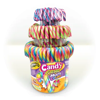 Bonbon Johny Bee Candy Cane multicolor 12g/100ks/