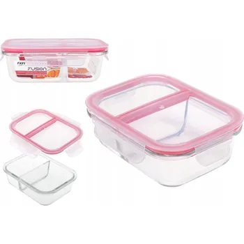 Dóza na potraviny Žáruvzdorná nádoba s víkem Ravi Fusion 600 ml průhledný