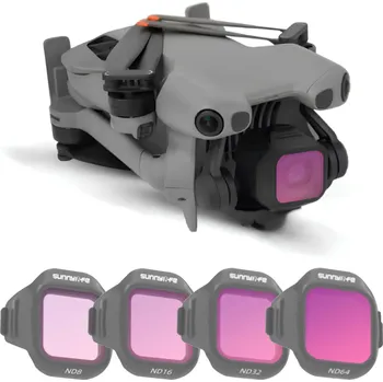 Dron Sada 4 Šedých Filtrů pro Dron DJI MINI 5 PRO - ND8 / ND16 / ND32 / ND64