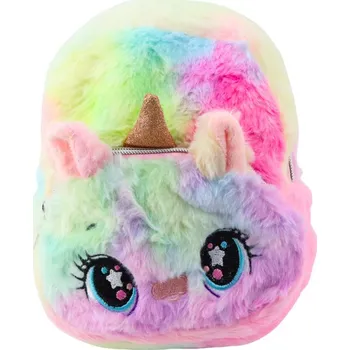 Dětský batoh Dětský plyšový batoh Jednorožec Duhový Barevný 20 cm 3L