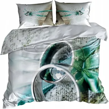 Povlečení Ložní Povlečení Bavlna 140x200 cm SNUBNÍ PRSTENY