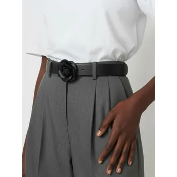 Módní doplněk Sinsay - Pásek s přezkou ve tvaru růže - černá - 920EJ-99X - 920EJ-99X-S