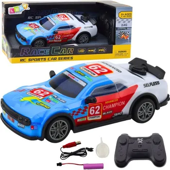 RC model auta Sportovní auto na dálkové ovládání RC Světla Pára Vodní Modrá 1:22