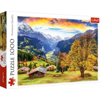 Puzzle - 1000 - Malebná alpská vesnice - Trefl 10775