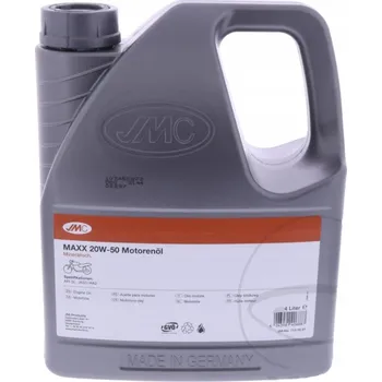 Motorový olej MOTOCYKLOVÝ OLEJ JMC MAXX 20W50 4T 4L MINERÁLNÍ PRO MOTOCYKLY