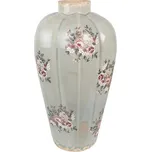 Clayre & Eef - Keramická váza FLOWERS 6CE1970S