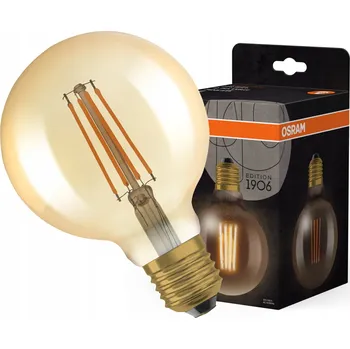 Žárovka Ledvance zlatá LED stmívatelná žárovka E27 6.5 W VINTAGE, teplá bílá