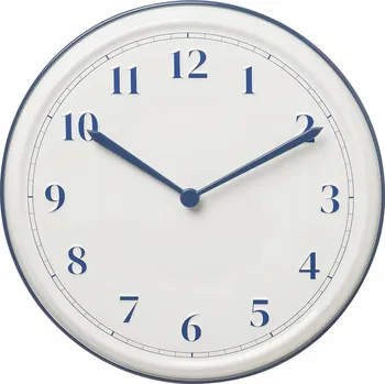 Hodiny IKEA SYKOMORLÖNN Nástěnné hodiny, bílá/modrá, 30 cm