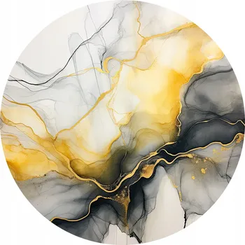 Talíř Prostírání pod talíře Mramorový vzor Šedo-zlaté