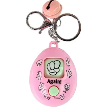 Klíčenka Hra Papír Kámen Nůžky Růžová