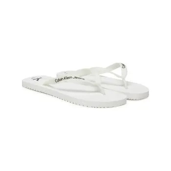 Dámské žabky Žabky Calvin Klein Jeans BEACH SANDAL TRANSPARENT TPU pánské, bílá barva, YM0YM01267 00B, EUR 42