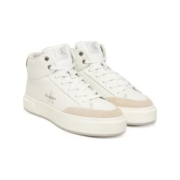 Dámské tenisky Sneakersy Calvin Klein Basket Cups High Laceup Lth Mix YW0YW02024 Bílá 39