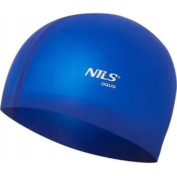 Plavecká čepice Silikonová plavecká čepice Nils Aqua modrá