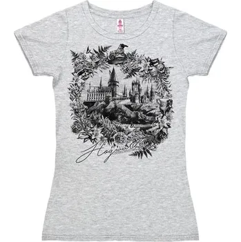 Rybářské oblečení Harry Potter - Hogwarts Castle - dámské tričko M