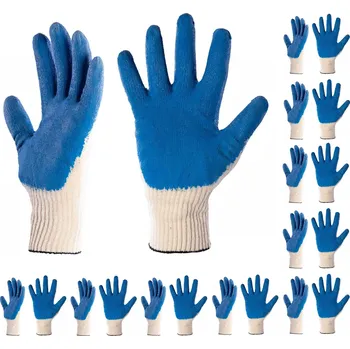 Pracovní rukavice Rukavice TurboTools Upírky-Modré velikost 10 - XL 10 párů