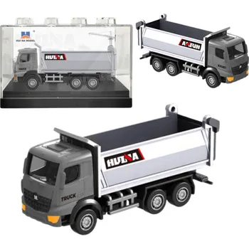 autíčko Kovový sklápěč Model Sběratelský Huina Stříbrný 1:80