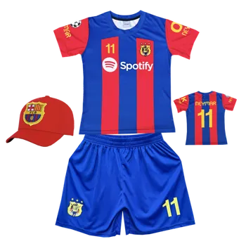Fotbal Numberoplus Dětský fotbalový dres + fotbalová kšiltovka Barcelona FC - Neymar JR 11 Velikost: 12 roky (vel.146)