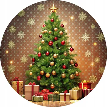 Vánoce Vánoční keramické podložky pod hrnek x4 Vánoční stromeček Dárky