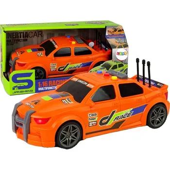 autíčko Sportovní Závodní Auto Světla Zvuky Oranžové 1:16