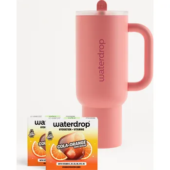 Instantní nápoj Waterdrop COLA ORANGE Explorer Set světle růžová