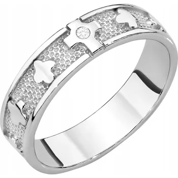 Přívěsek STŘÍBRNÝ PRSTÝNEK ryzost 925 vel. 21