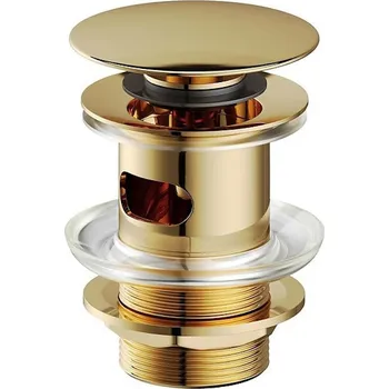 Sifon CERSANIT Automatická zátka CLICK-CLAK kovová 5/4" zlatá S951-280