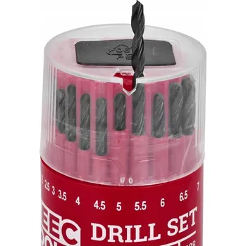 Vrták Sada 19 vrtáků Ø1-10mm v kazetě