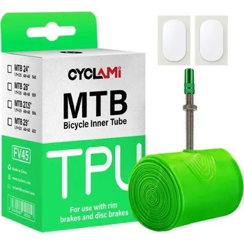 Duše na kolo Ultralehká cyklistická duše z TPU 48 g 27,5×1.9–2.5 (48–62 mm) s francouzským ventilkem 45 mm Pro horská kola 70 cm