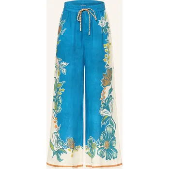 Alémais Dámské Lněné Kalhoty Luda, modrá / bílá, 34