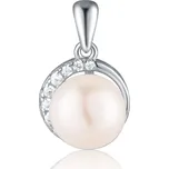 JVD Dámský stříbrný přívěsek s růžovou perlou SVLP0952SH2P100