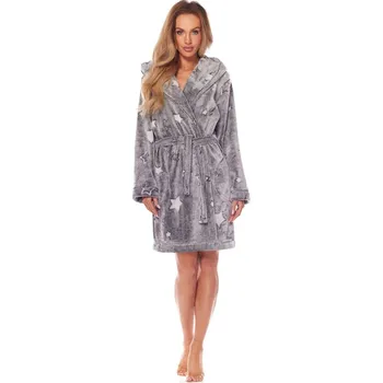 Dámské noční prádlo Dámský župan L&L E1UI4 Nela S-XL, melange M-164/98/106 i384_50784647