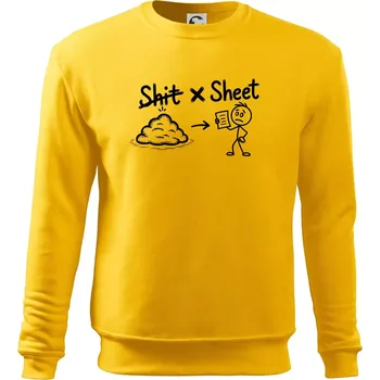 Pánská mikina Anglický slovníček - Shit - Sheet - Mikina Essential pánská - L ( Žlutá )