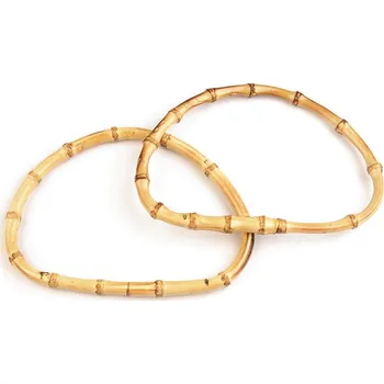 Bambusová ucha na tašky 14x18 cm, barva 1 bambus světlý