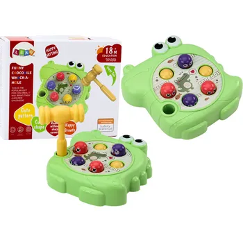 Desková hra Hra Zručnostní Whack A Mole Krokodýl Kladivo Zelený