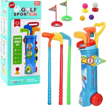 Golfový set Golfová Sada Vozík Hole Hřiště Sportovní Hra 20ks