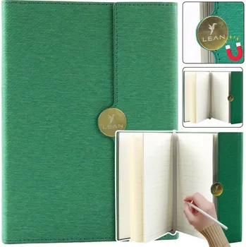 Blok Kancelářský poznámkový blok na magnet A5 linkovaný se zeleným obalem