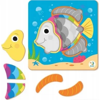Dodo. Mini Puzzle s 5 dílky na třídění ryb.