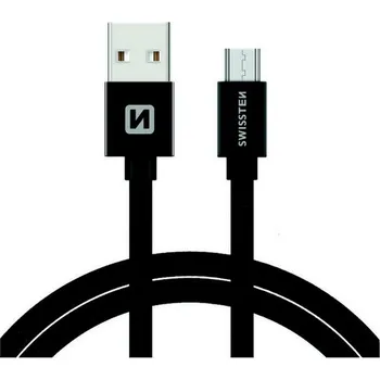 Datový kabel microUSB 1,2m černý